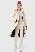 Marikoo Ayumii Damen Winterjacke Creme Gr&ouml;&szlig;e XL - Gr. 42