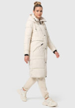 Marikoo Ayumii Damen Winterjacke Creme Gr&ouml;&szlig;e XXXL - Gr. 46