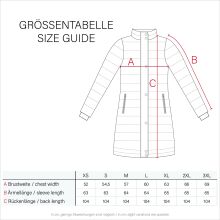 Marikoo Benikoo Damen lange Winterjacke Schwarz Größe XL - Gr. 42