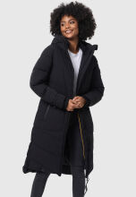 Marikoo Benikoo Damen lange Winterjacke Schwarz Größe XXL - Gr. 44