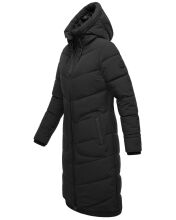Marikoo Benikoo Damen lange Winterjacke Schwarz Größe XXL - Gr. 44