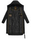 Marikoo Benikoo Damen lange Winterjacke Schwarz Größe XXL - Gr. 44