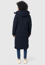 Marikoo Benikoo Damen lange Winterjacke Navy Größe S - Gr. 36