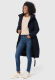 Marikoo Benikoo Damen lange Winterjacke Navy Größe S - Gr. 36