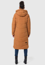 Marikoo Benikoo Damen lange Winterjacke Rusty Cinnamon-Größe S - Gr. 36