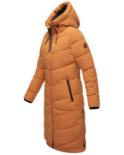 Marikoo Benikoo Damen lange Winterjacke Rusty Cinnamon-Größe S - Gr. 36