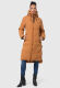 Marikoo Benikoo Damen lange Winterjacke Rusty Cinnamon-Größe S - Gr. 36