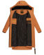 Marikoo Benikoo Damen lange Winterjacke Rusty Cinnamon-Größe S - Gr. 36