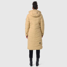 Marikoo Benikoo Damen lange Winterjacke Beige-Gr&ouml;&szlig;e M - Gr. 38