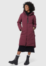 Marikoo Benikoo Damen lange Winterjacke Wine Größe S - Gr. 36