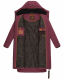 Marikoo Benikoo Damen lange Winterjacke Wine Größe S - Gr. 36