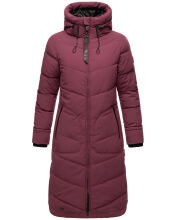 Marikoo Benikoo Damen lange Winterjacke Wine Größe M - Gr. 38