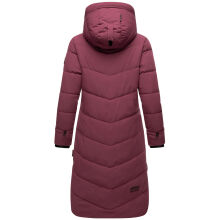 Marikoo Benikoo Damen lange Winterjacke Wine-Gr&ouml;&szlig;e M - Gr. 38