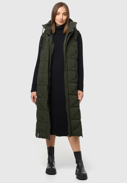 Navahoo Brezelchen ladies Winter Vest Dark Olive Größe XS - Gr. 34
