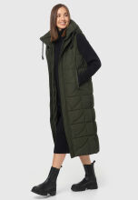Navahoo Brezelchen ladies Winter Vest Dark Olive Größe XS - Gr. 34