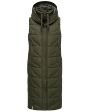 Navahoo Brezelchen ladies Winter Vest Dark Olive Größe XS - Gr. 34