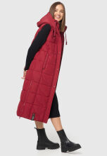 Navahoo Brezelchen Damen Winter Weste Dark Red Größe XS - Gr. 34