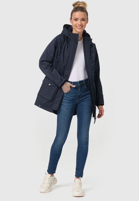 Navahoo Brinjaa Damen Übergangs Parka Navy