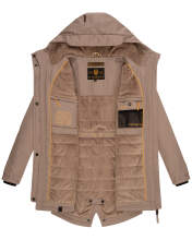 Navahoo Brinjaa Damen Softshell Jacke Taupe Grey Größe XS - Gr. 34