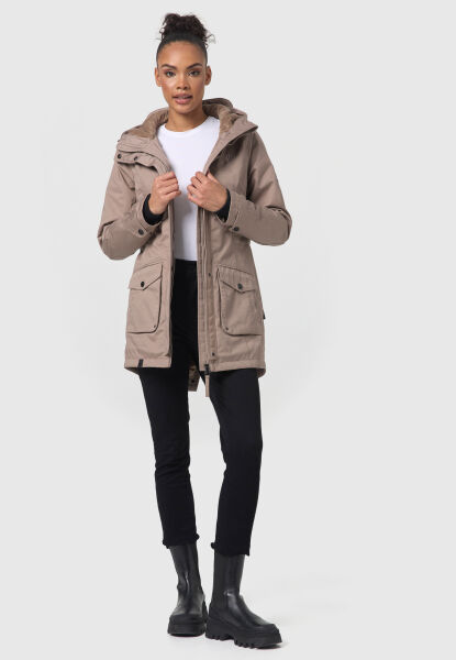 Navahoo Brinjaa ladies softshell jacket Taupe Grey Größe M - Gr. 38