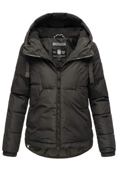 Navahoo Eisbaellchen ladies winter jacket Schwarz Größe M - Gr. 38