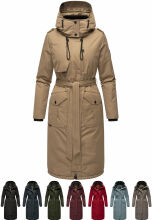 Navahoo Hokulanii Damen Winter Mantel Dark Olive Gr&ouml;&szlig;e XL - Gr. 42