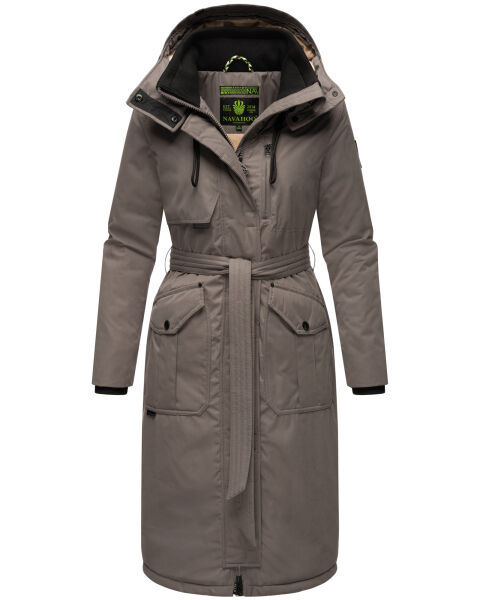 Navahoo Hokulanii Damen Winter Mantel Dark Grey Größe M - Gr. 38
