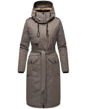 Navahoo Hokulanii Damen Winter Mantel Dark Grey Größe M - Gr. 38