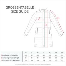 Navahoo Hokulanii Damen Winter Mantel Dark Grey Größe M - Gr. 38