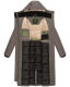 Navahoo Hokulanii Damen Winter Mantel Dark Grey Größe L - Gr. 40