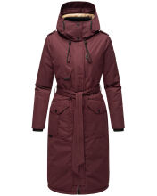 Navahoo Hokulanii Damen Winter Mantel Wine Größe M - Gr. 38
