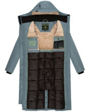 Navahoo Hokulanii Damen Winter Mantel Powder Blue Größe L - Gr. 40