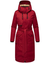 Navahoo Hokulanii Damen Winter Mantel Dark Red Größe XS - Gr. 34