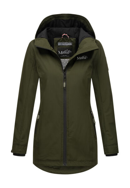 Marikoo Honigbeere Damen Übergangsjacke Olive Größe S - Gr. 36