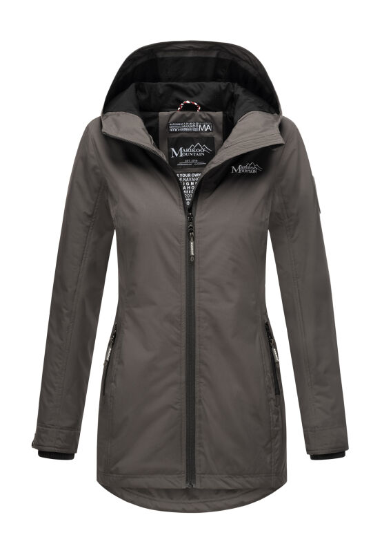 Marikoo Honigbeere Damen Übergangsjacke Anthrazit Größe L - Gr. 40