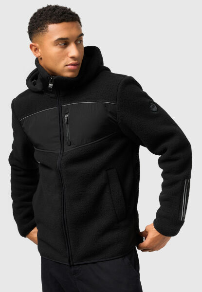 Stone Harbour ILLian Herren Fleece Jacke Schwarz Größe S - Gr. S