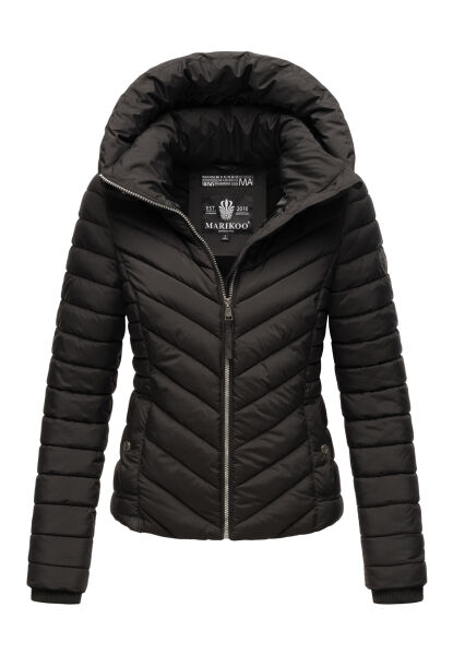 Marikoo Kagomee Damen Steppjacke Schwarz Größe M - Gr. 38