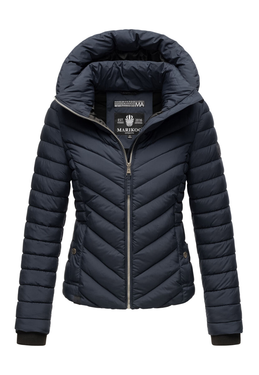 Marikoo Kagomee Damen Steppjacke Navy Größe S - Gr. 36