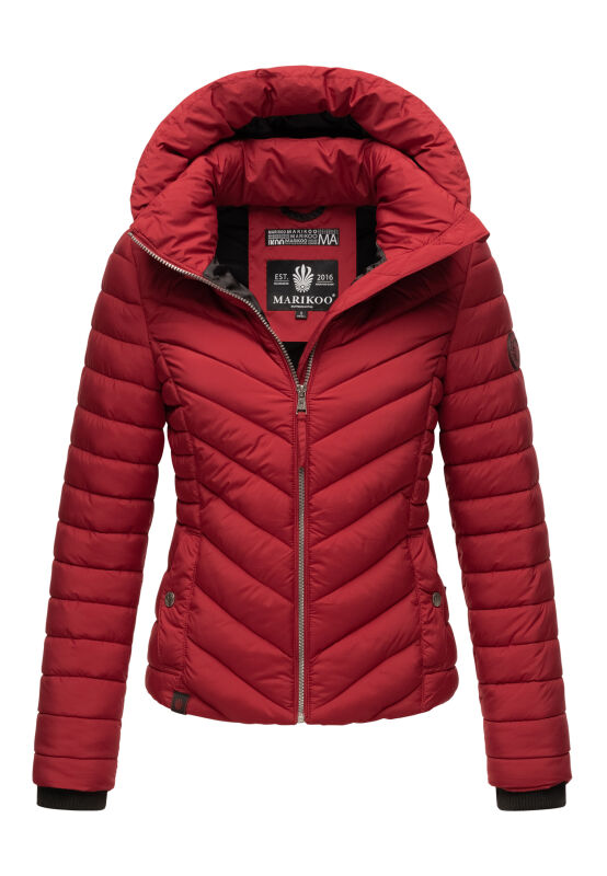 Marikoo Kagomee Damen Steppjacke Dark Red Gr&ouml;&szlig;e S - Gr. 36