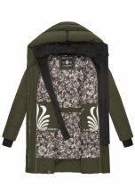 Navahoo Knutschilein Damen Winterjacke Dark Olive Größe M - Gr. 38