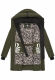 Navahoo Knutschilein Damen Winterjacke Dark Olive Größe M - Gr. 38
