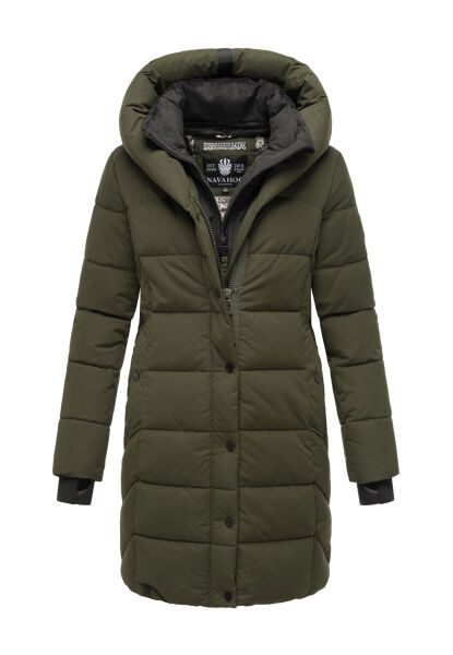 Navahoo Knutschilein Damen Winterjacke Dark Olive Größe L - Gr. 40