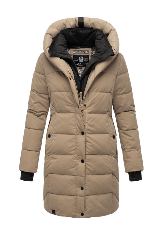 Navahoo Knutschilein Damen Winterjacke Taupe Grey Gr&ouml;&szlig;e S - Gr. 36