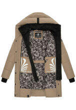 Navahoo Knutschilein Damen Winterjacke Taupe Grey Gr&ouml;&szlig;e S - Gr. 36