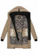 Navahoo Knutschilein ladies winter jacket Taupe Grey Größe M - Gr. 38