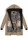 Navahoo Knutschilein ladies winter jacket Taupe Grey Größe M - Gr. 38