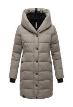 Navahoo Knutschilein Damen Winterjacke Grau Größe L - Gr. 40
