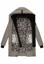 Navahoo Knutschilein Damen Winterjacke Grau Größe L - Gr. 40