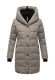 Navahoo Knutschilein Damen Winterjacke Grau Größe L - Gr. 40