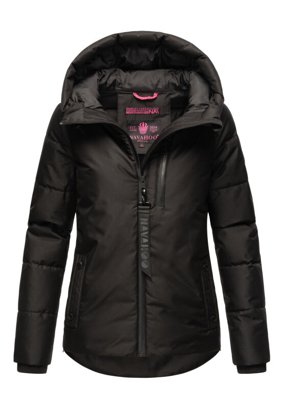 Navahoo Krümelein Damen Winterjacke Schwarz